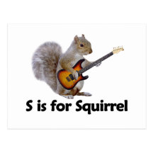 S is for Squirrel Postcards