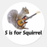 S is for Squirrel Stickers