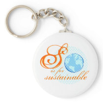 S Is For Sustainable Keychain