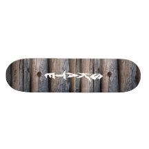 S, K, A, T,...wood grain Skate Deck
