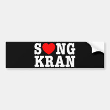 S❤NGKRAN ~ Heart (Love) Songkran Bumper Stickers