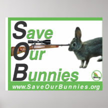 S.O.B. Poster  Save Our Bunnies
