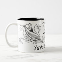 S.O.S Save Our Seas! "Dolphins II" Mug