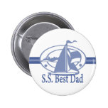 S.S.Best Dad SAIL Pinback Button
