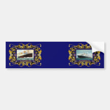 S.S. Columbus Vintage Steamship Passenger Ship Bumper Stickers