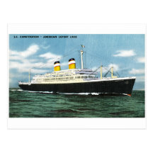 S.S. Constitution American Express Lines Vintage Post Cards