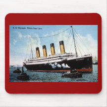 S.S. Étoile olympique, étoile blanche Line, 1913 Tapis De Souris