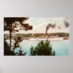 S.S. Northland Leaving Harbour Springs, Michigan posters