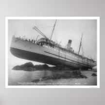 S.S. Princess May Shipwrecked 1910 Posters