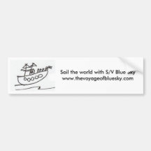 S/V Blue Sky bumper sticker