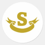 S-vrai-bande Autocollants Ronds