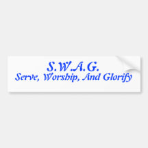 S.W.A.G Bumper Sticker
