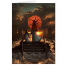 Sa silhouette silencieuse cartes de vœux