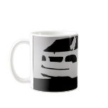 Saab 9-5 Aero rear - Grey on dark background Coffee Mug
