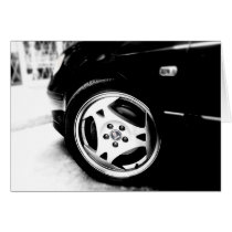 Saab Aero (klingon) wheel Greeting Card