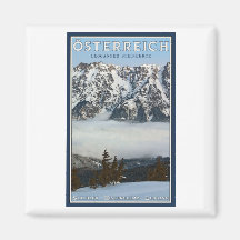 Saalbach - Valley Fog Refrigerator Magnet