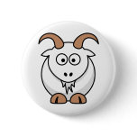 Saanen Goat Pinback Button