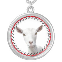 Saanen Goat Hooves and Hearts Necklace