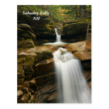 Sabaday Falls , NH   Postcard