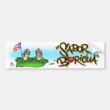 Sabor Boricua "Coqui" Bumper sticker