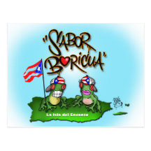 Sabor Boricua "Coqui" Postcard