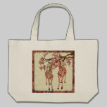 Sac assez rose de fleurs de cerisier de girafes sacs