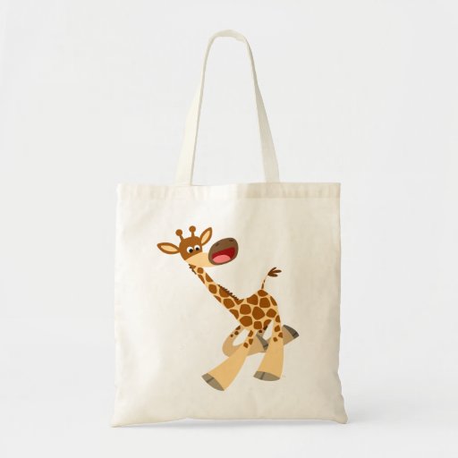 Sac chevauchant de girafe de bande dessinée mignon