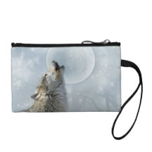 Sac de Bagettes de lune bleue de loup Porte-monnaie