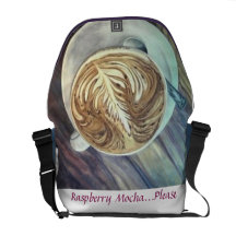 Sac de café de moka de framboise (bleu) sacoche