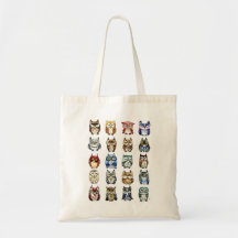 Sac de chat et de hiboux