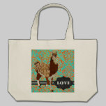 Sac de damassé d'amour de lama sacs