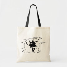 Sac de Halloween de sorcière de des bonbons ou un 