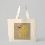 Sac de silhouette de lion d'or sacs