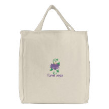 Sac de yoga de Lotus brodé par coutume