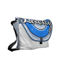 Sac en fer à cheval chanceux (bleu) sacoche