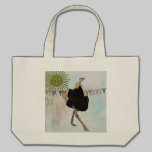 Sac ensoleillé d'autruche fleurie sacs