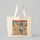 Sac fatigué de damassé de bronze de cerfs communs sacs