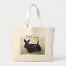 Sac fourre-tout à art de chien "de Terrier d'écoss