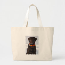 Sac fourre-tout à éléphant de Labrador de chocolat