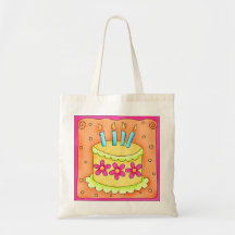 Sac fourre-tout à gâteau de joyeux anniversaire