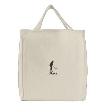 Sac fourre-tout à golf de dames brodé