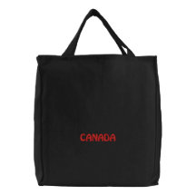 Sac fourre-tout brodé du CANADA
