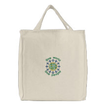 Sac fourre-tout brodé magnifique