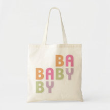 Sac fourre-tout coloré à maman de crèche de lettre