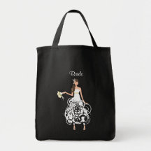 Sac fourre - tout personnalisé à jeune mariée