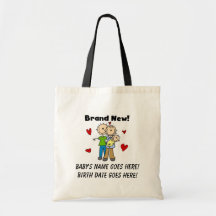 Sac fourre-tout tout neuf personnalisable à bébé