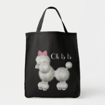 Sac français blanc de caniche