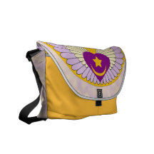 Sac messenger à ailes à coeur de Sufi Sacoches