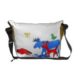 Sac messenger à créatures de région boisée besace