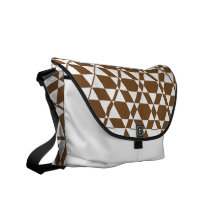 Sac messenger à ivoire de Triagonal (Brown) Besaces